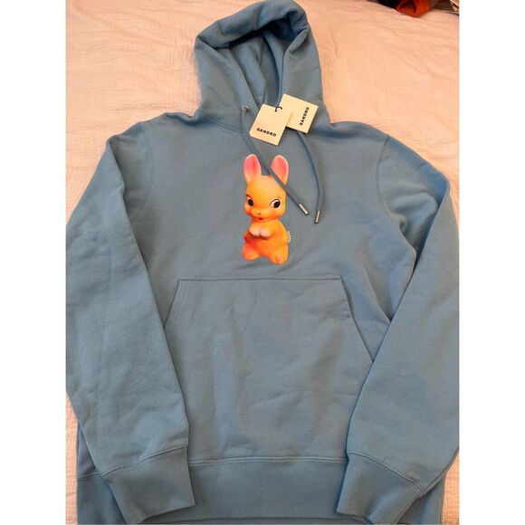 Sandro Rabbit Bunny Print Hoodie NEW NWT - Picture 4 of 9